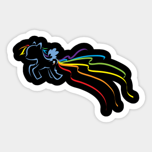 Rainbows that Dash Sticker